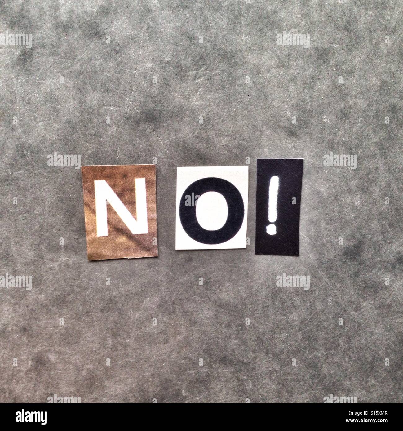 No - Smartphone Captured Stock Image