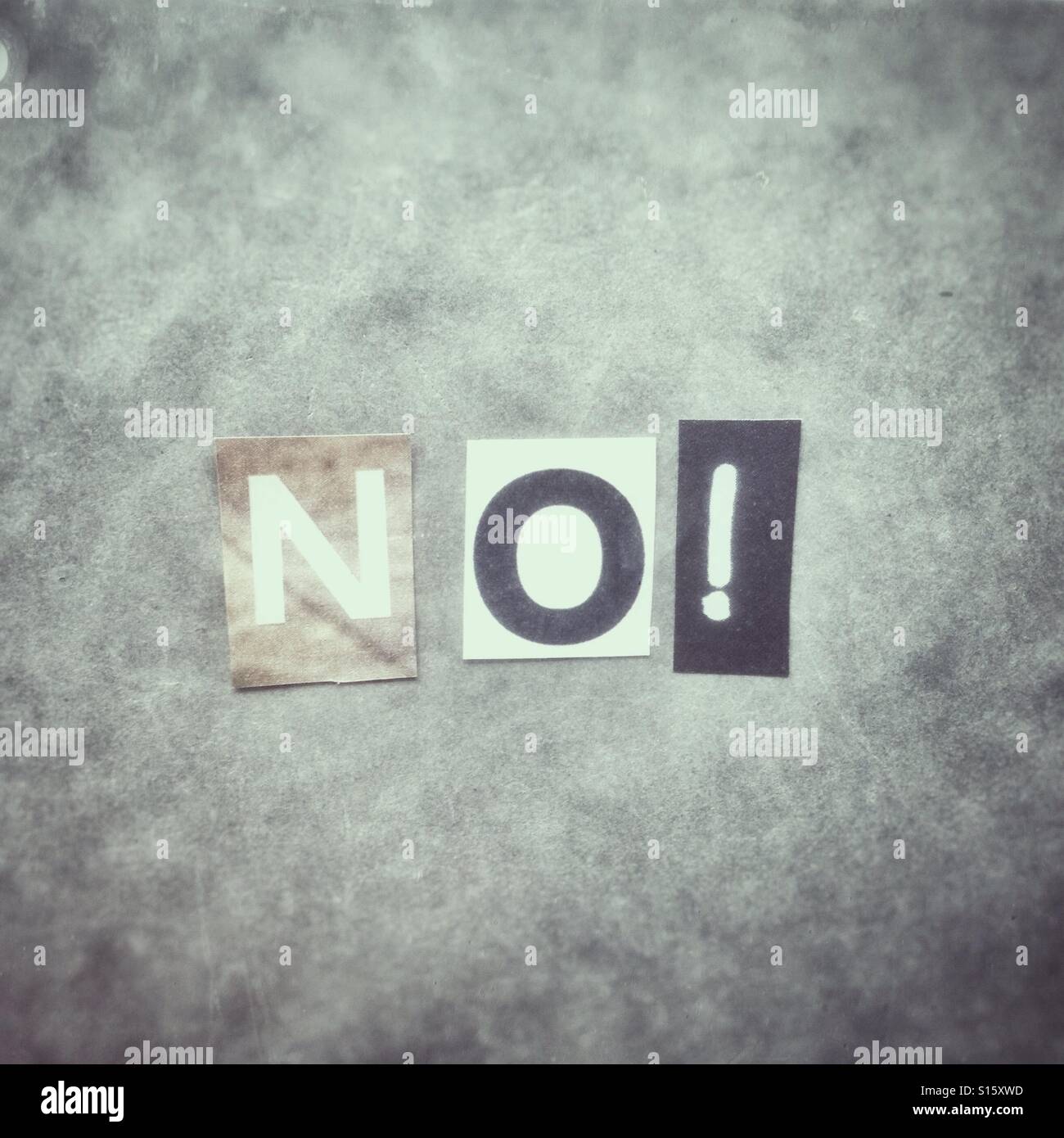 No - Smartphone Captured Stock Image