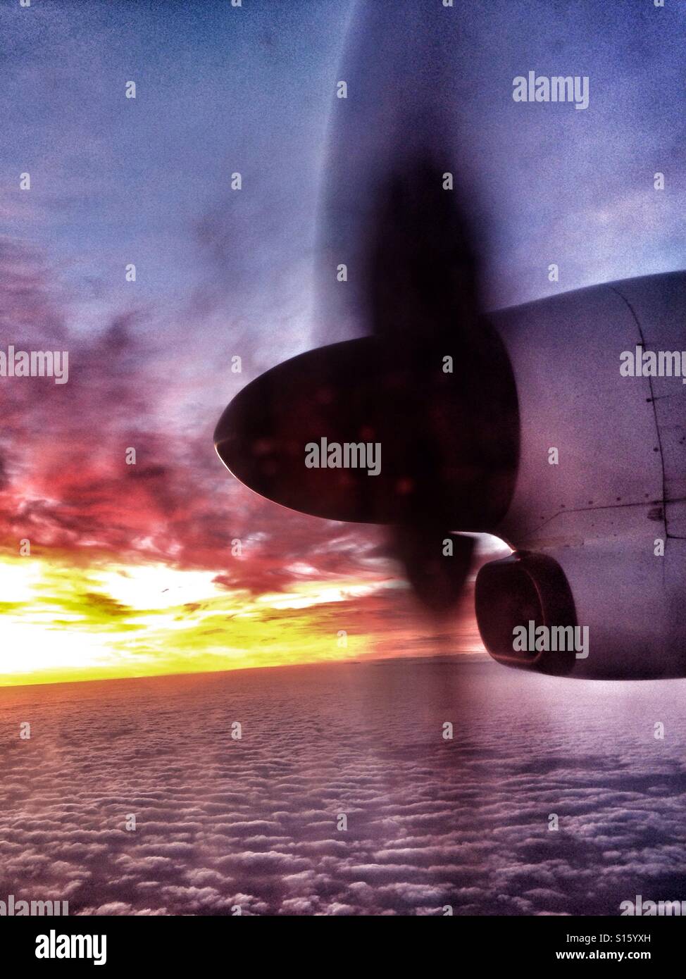 Propeller plane - Smartphone Captured Stock Image