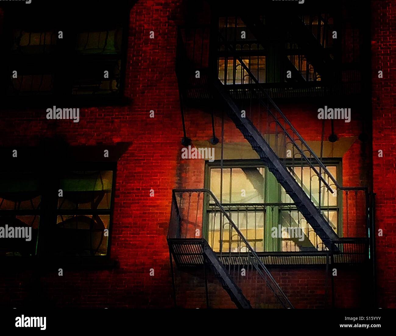 Fire escape - Smartphone Captured Stock Image