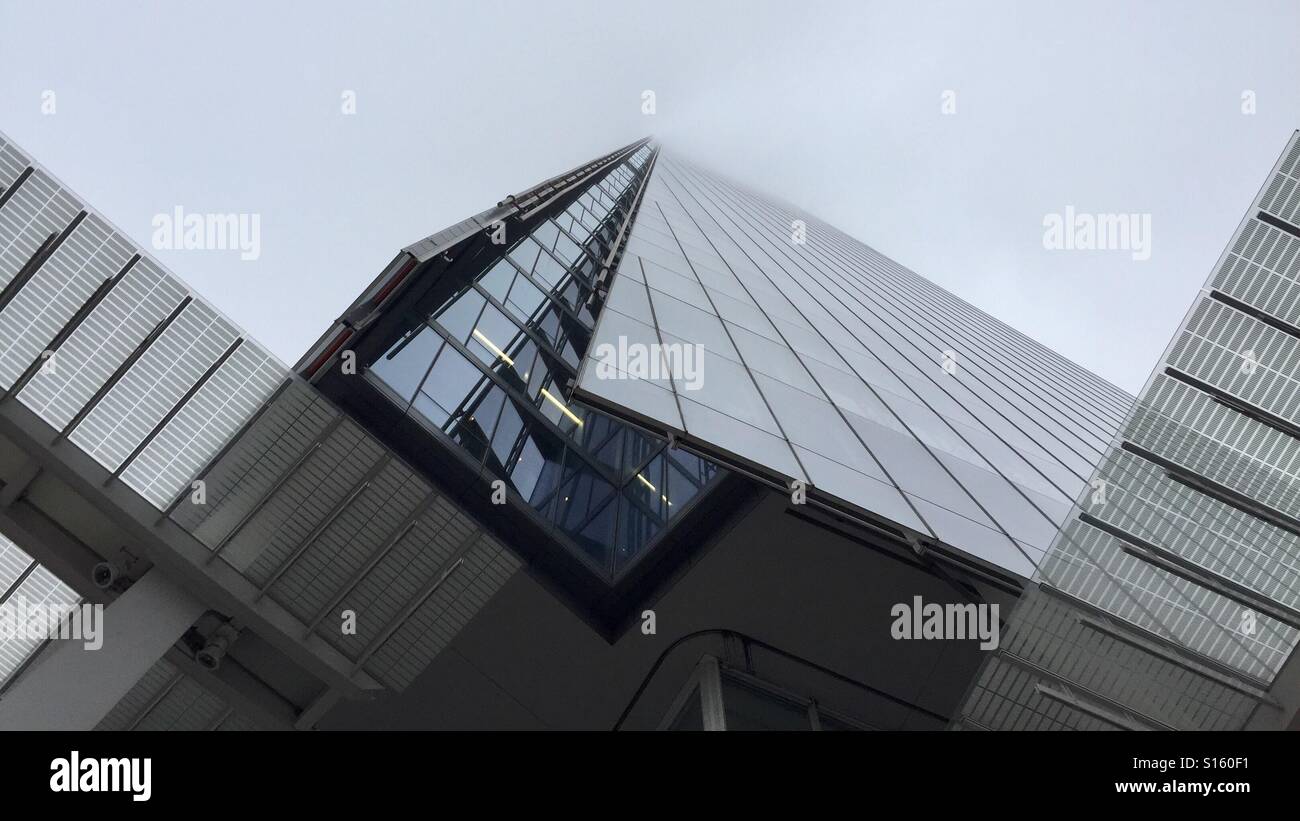 The Shard on a foggy morning - Smartphone Captured Stock Image