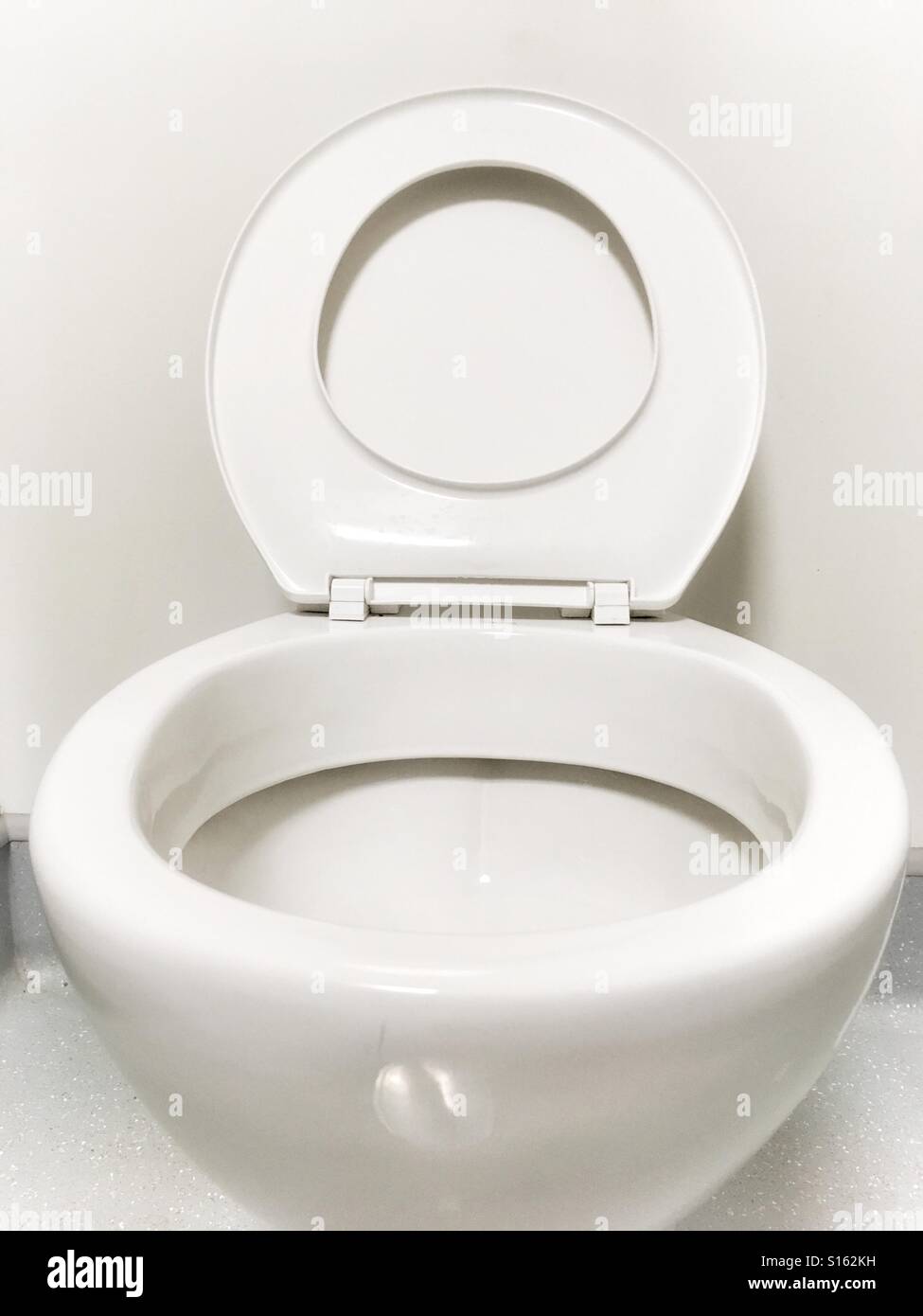 Toilet seat up Stock Photo Alamy