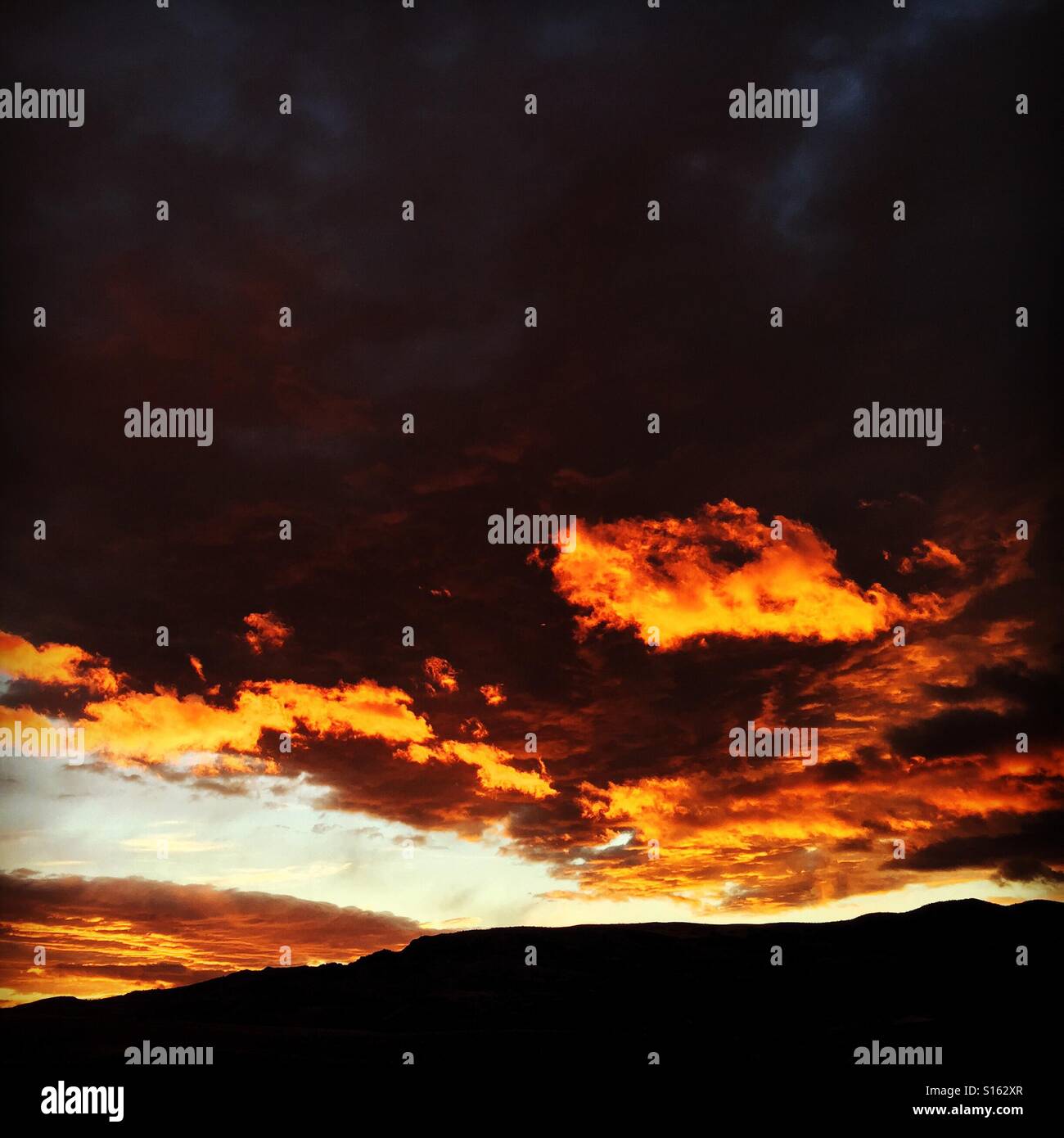 Raging sunrise Stock Photo