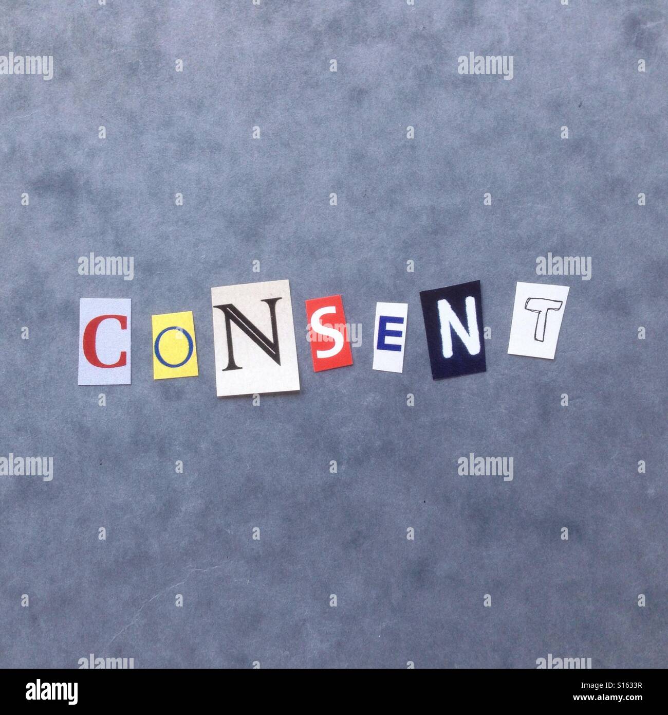 Consent Stock Photo