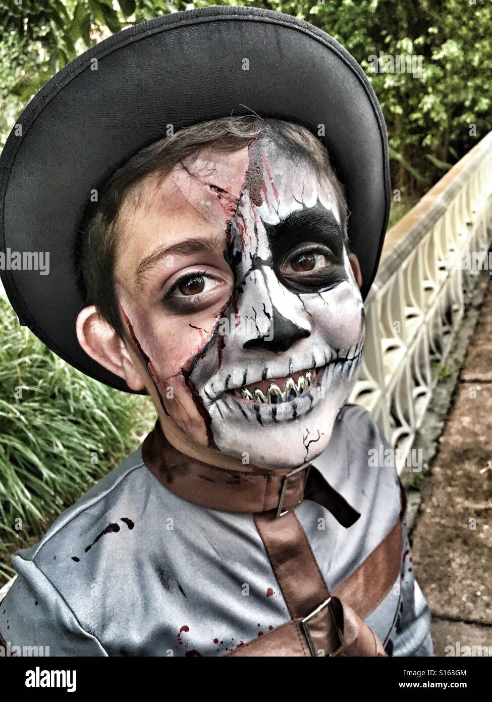 Scary Halloween Costume Stock Photo Alamy