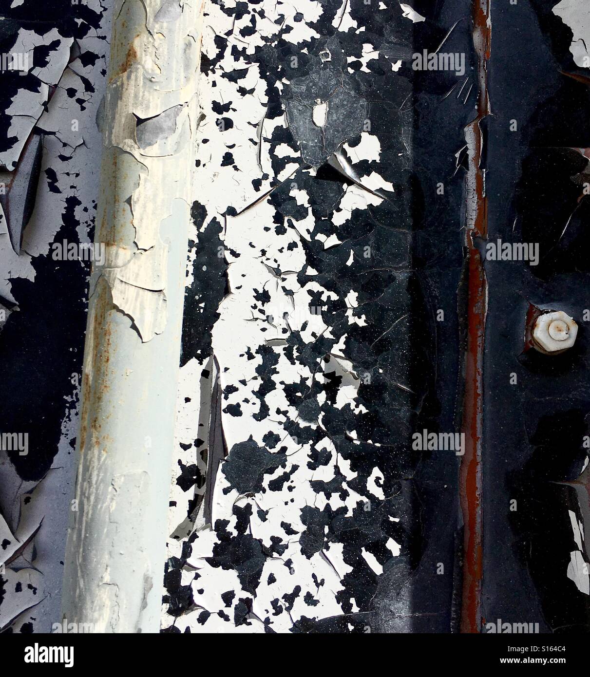 Peeling paint and rivet - Smartphone Captured Stock Image