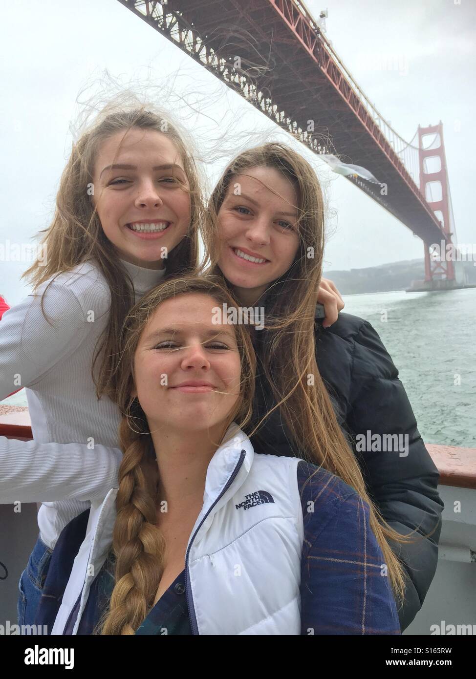 San Francisco sisters Stock Photo