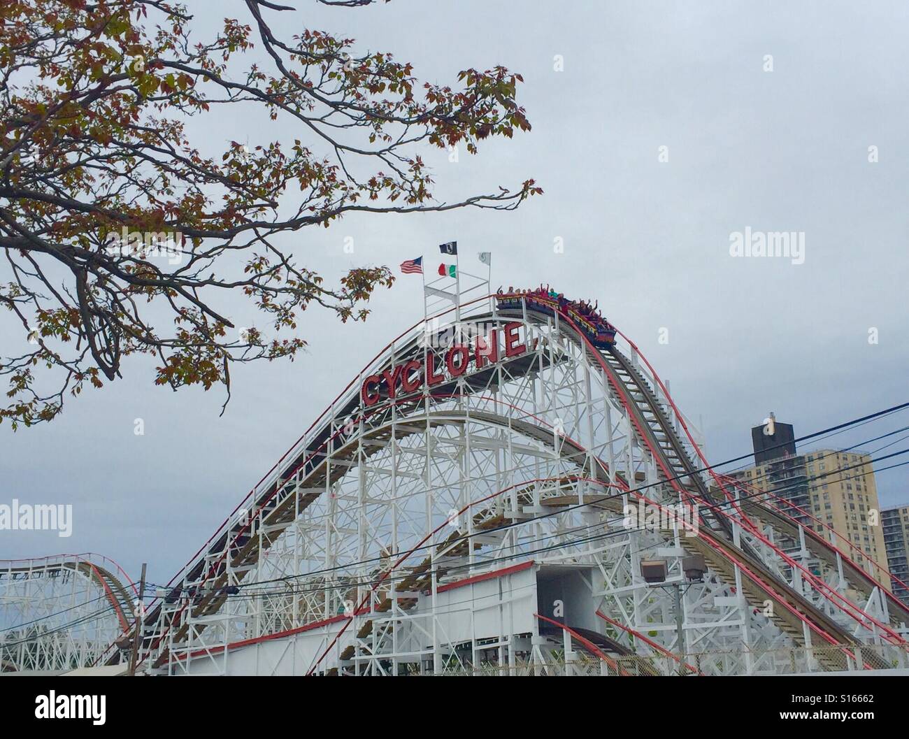 Coney Island Cyclone Stock Photo Alamy