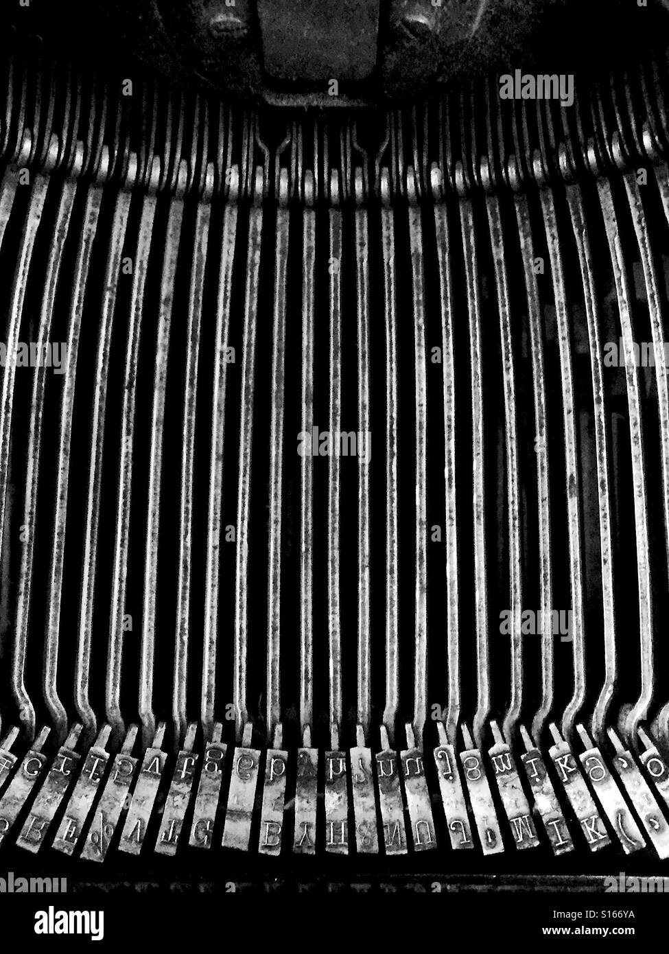 Typewriter keys Stock Photo