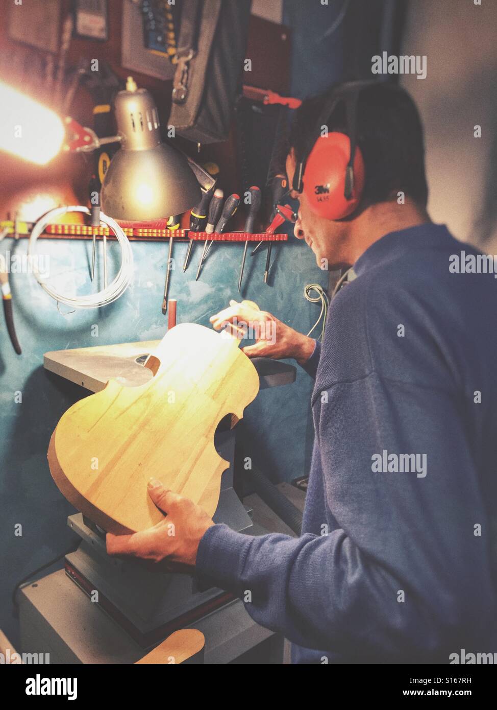 Violin work maker wood hires stock photography and images Alamy