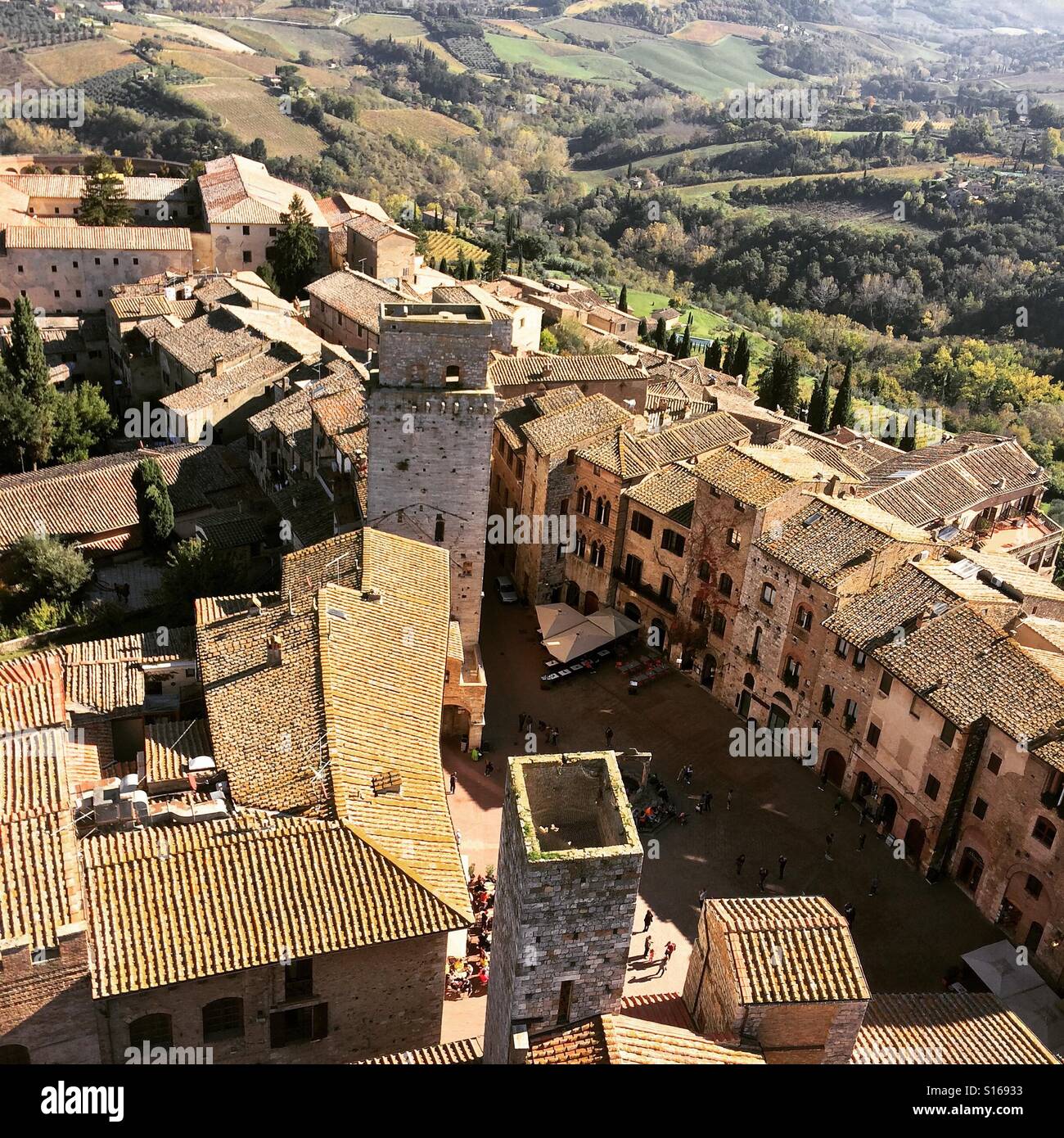 San Gimignano - Smartphone Captured Stock Image