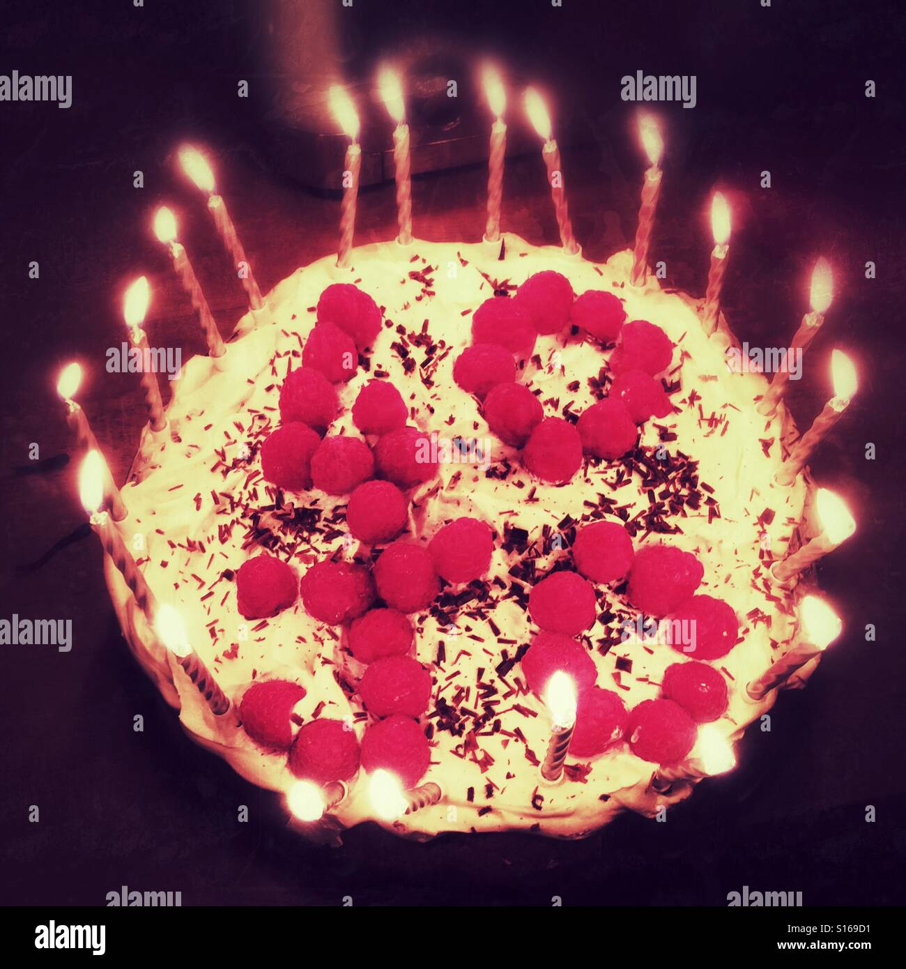 Fortieth birthday cake - Smartphone Captured Stock Image