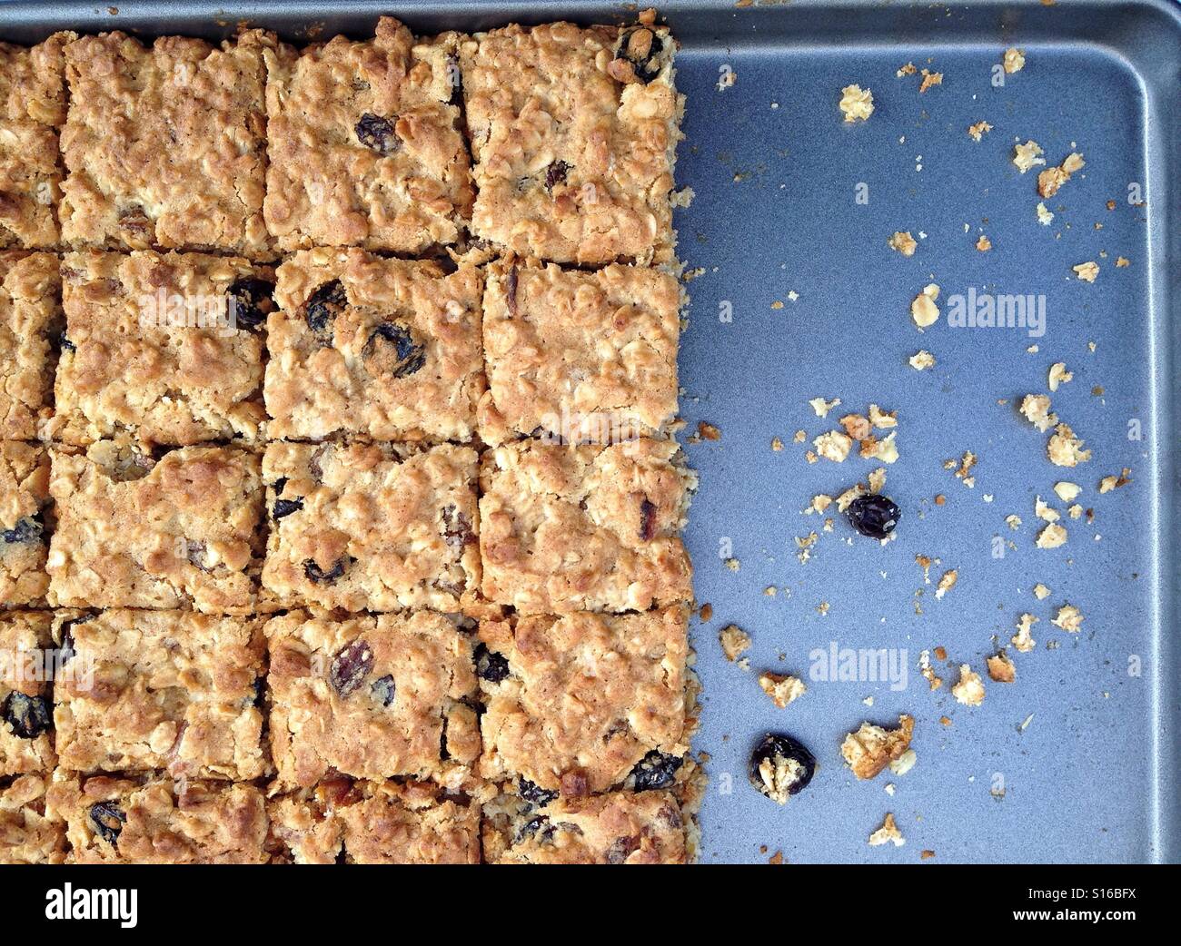 Homemade honey muesli slices Stock Photo Alamy
