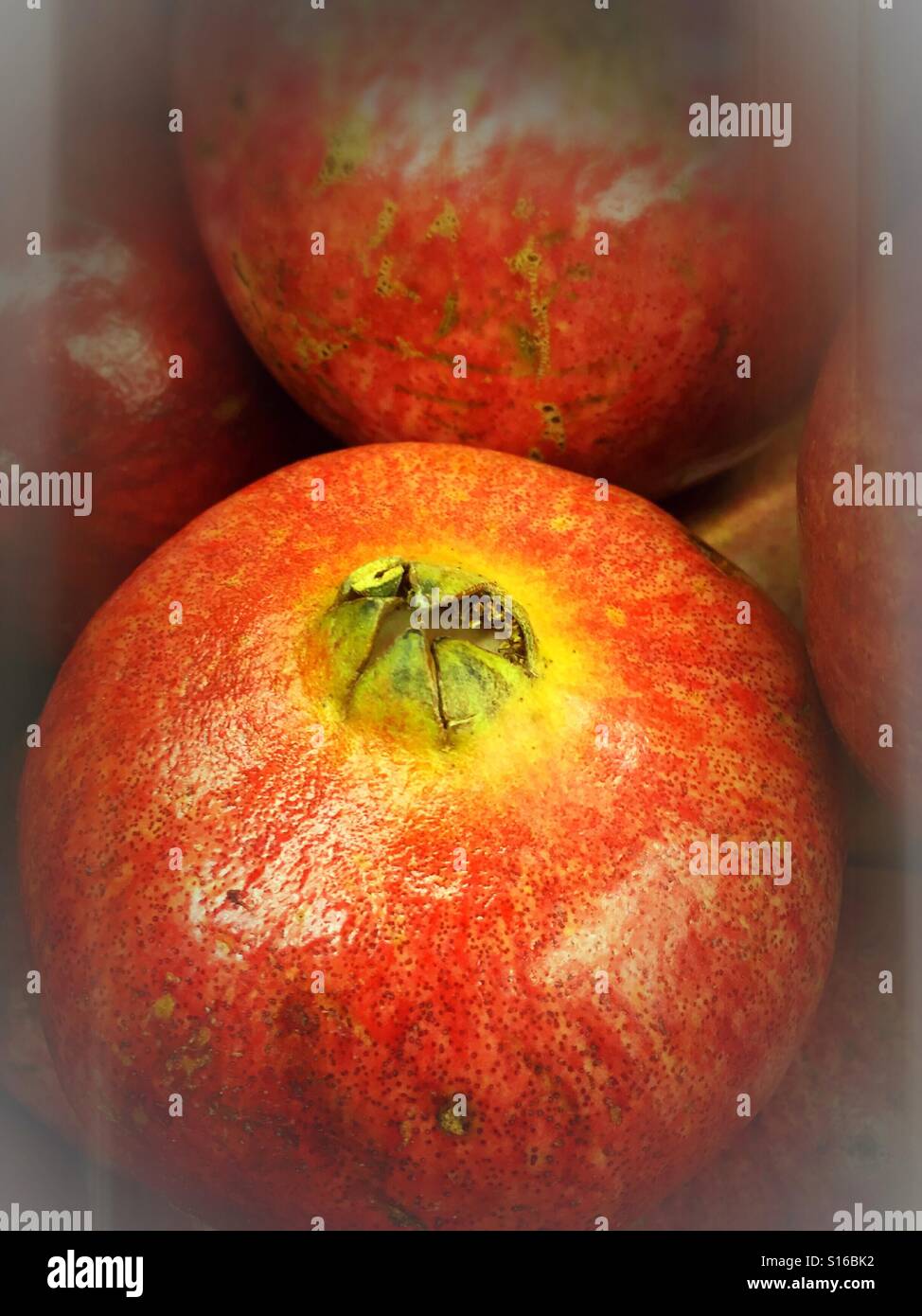 Pomegranates Close up - Smartphone Captured Stock Image