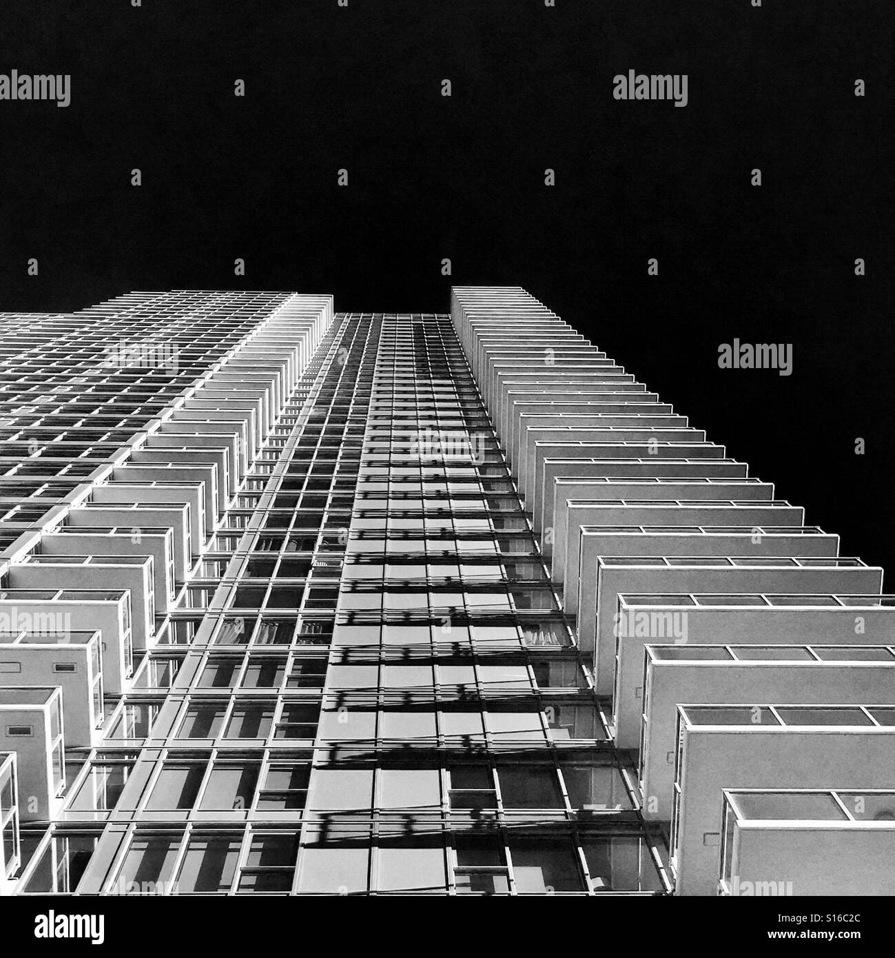 Black and white building - Smartphone Captured Stock Image