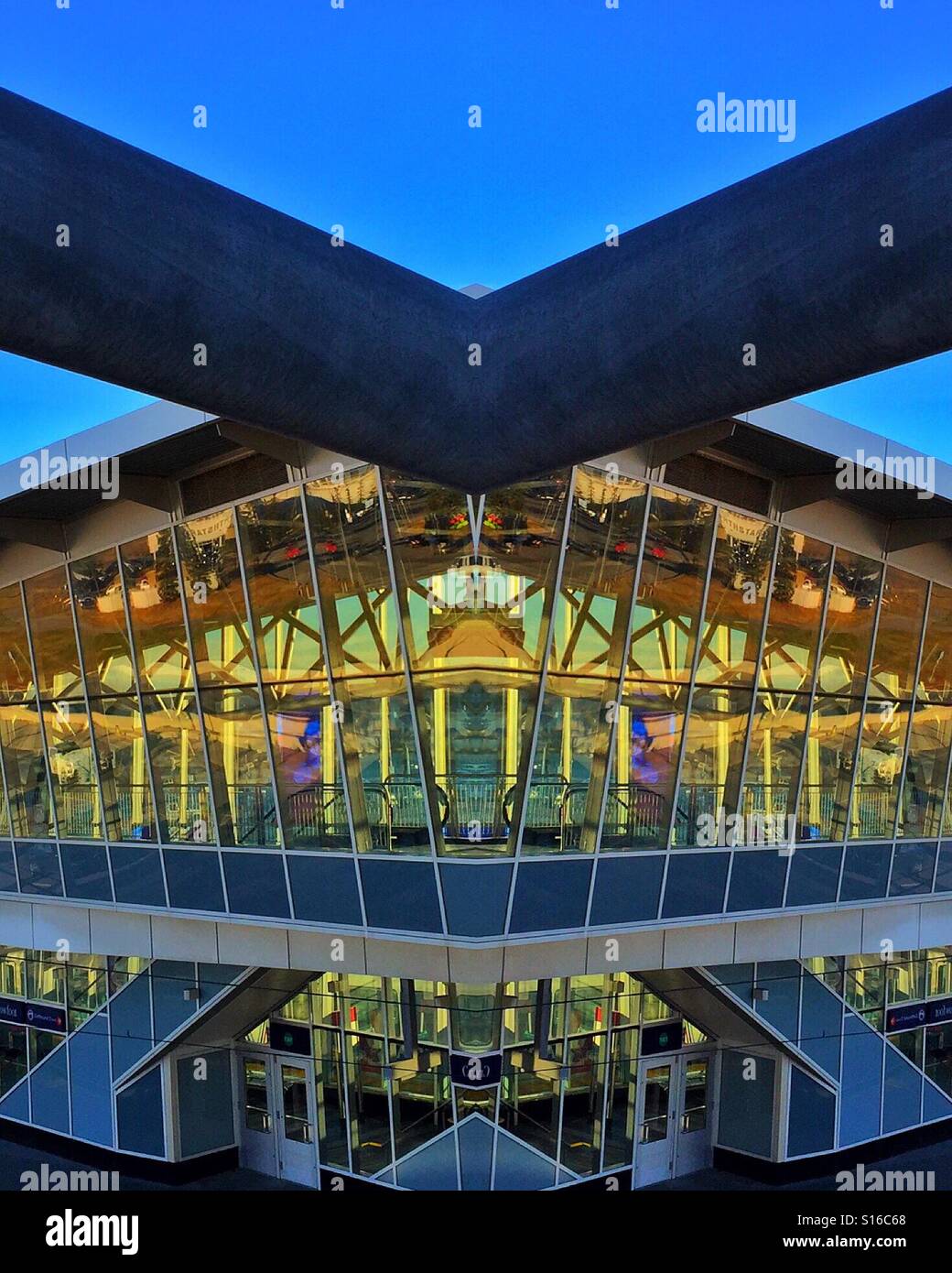 Calgary, Alberta, Canada, LRT station - Smartphone Captured Stock Image