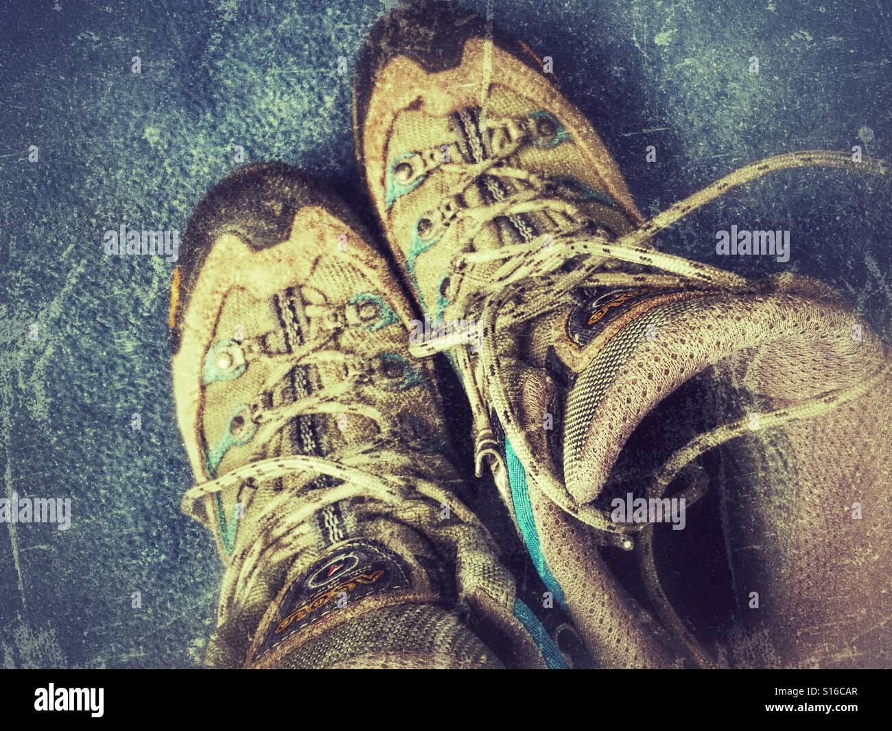 Hiking boots - Smartphone Captured Stock Image