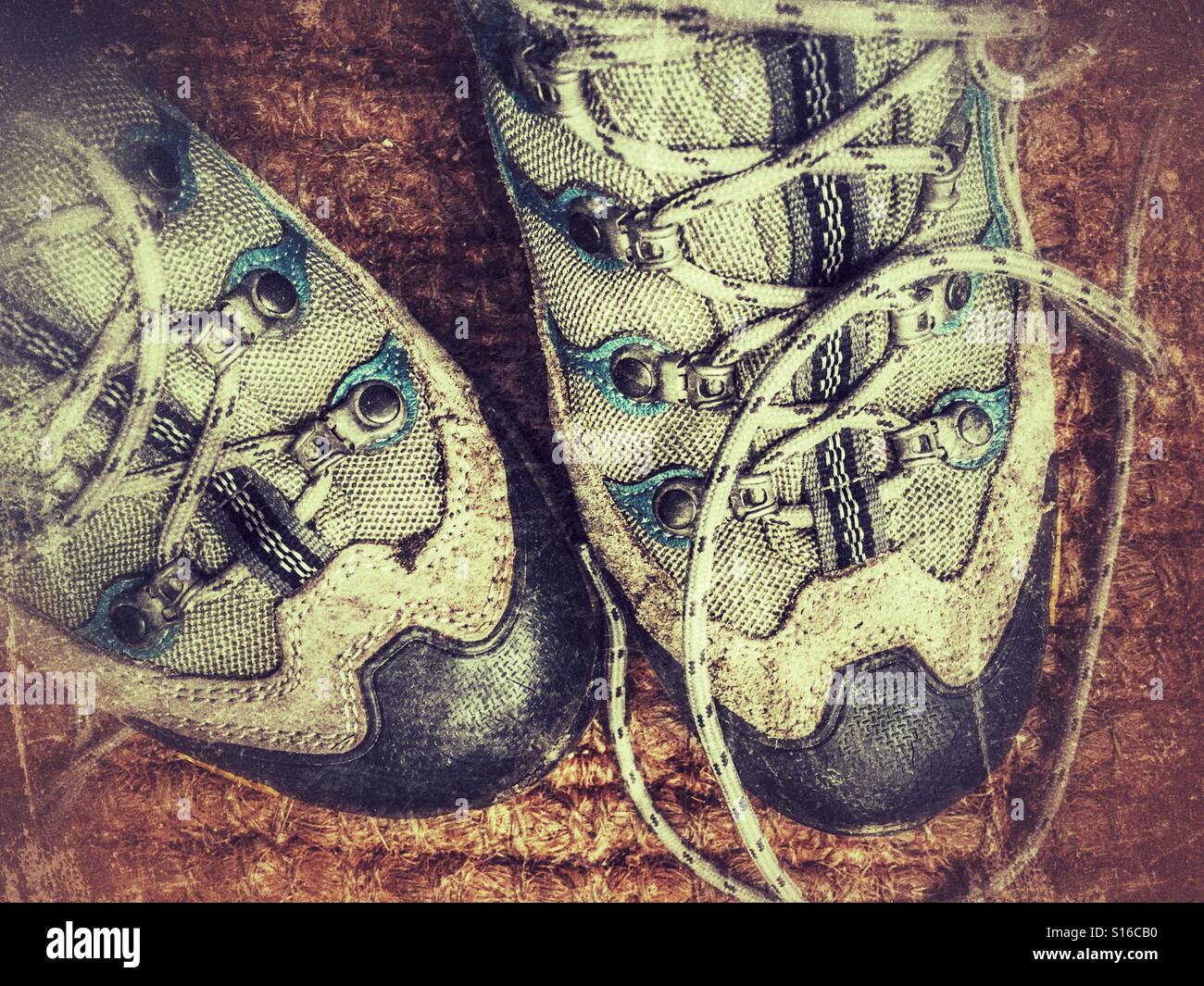Hiking boots - Smartphone Captured Stock Image
