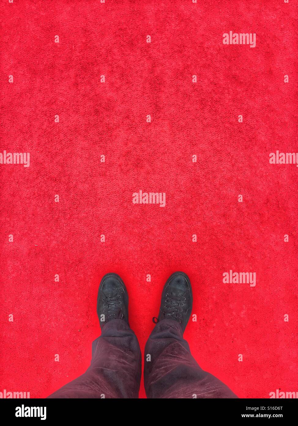 Red carpet - Smartphone Captured Stock Image