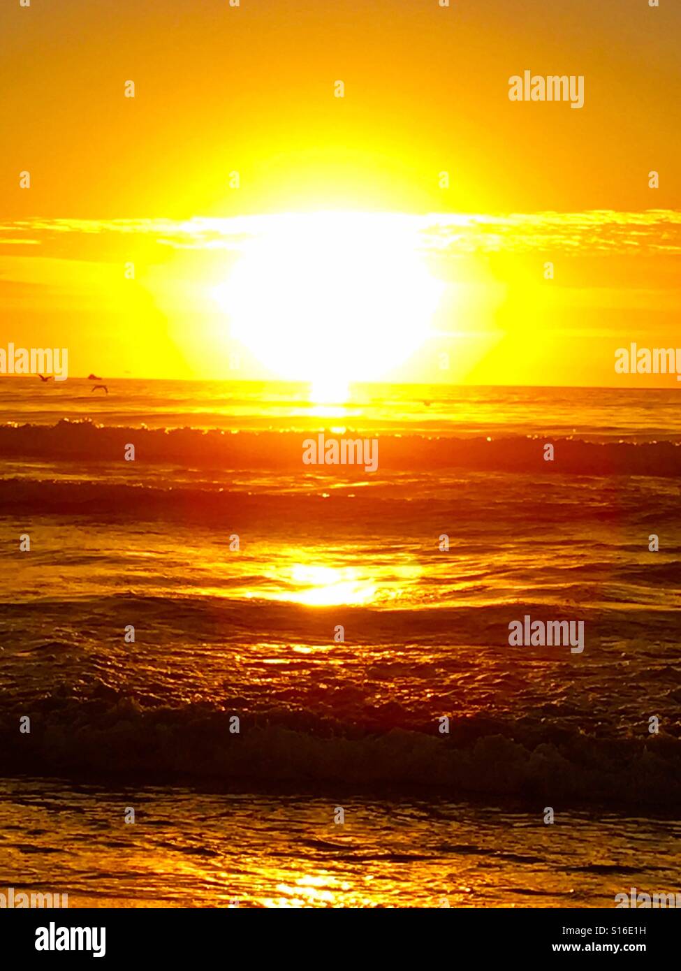 Beach Time Sunset Stock Photo Alamy
