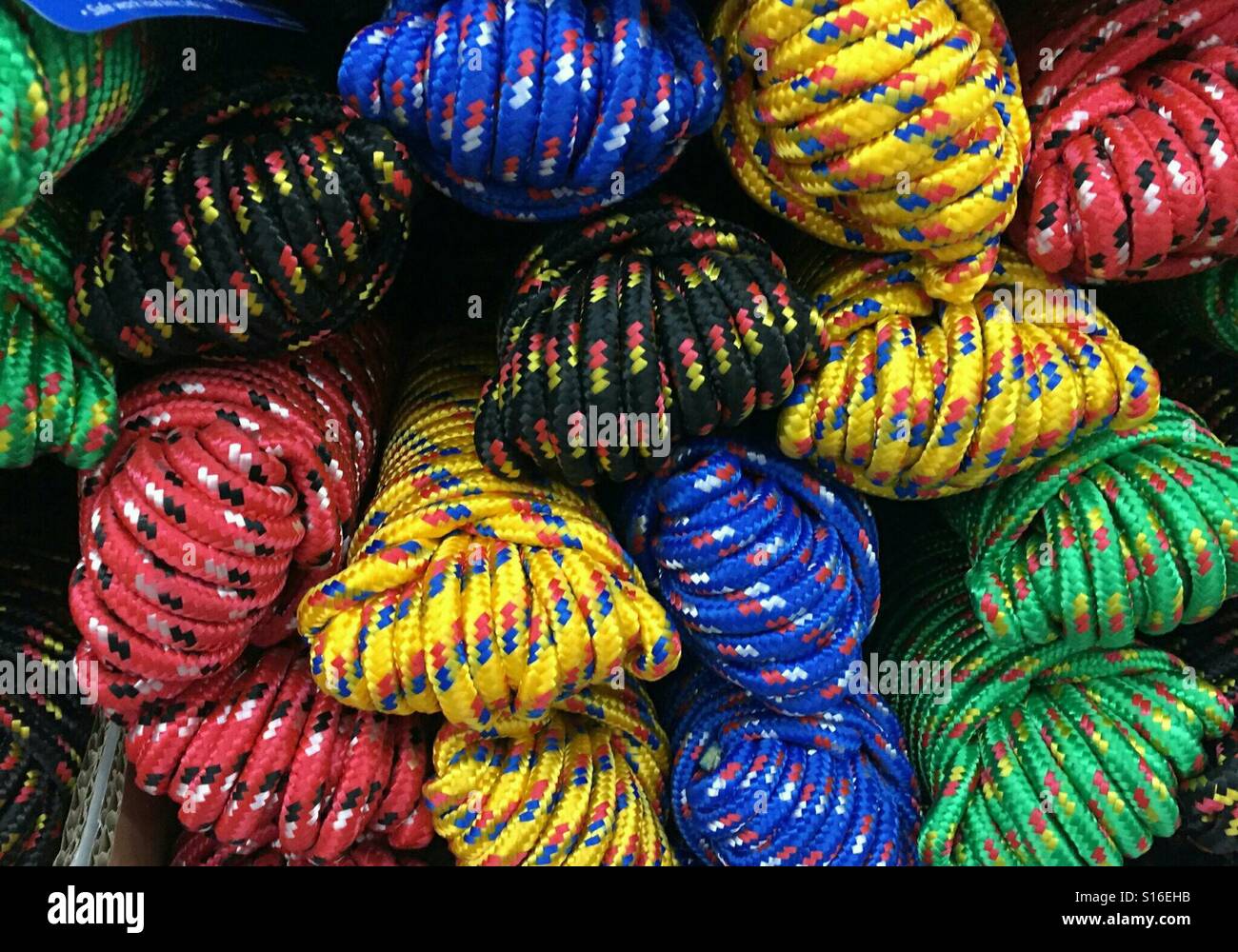 Colored rope Stock Photo