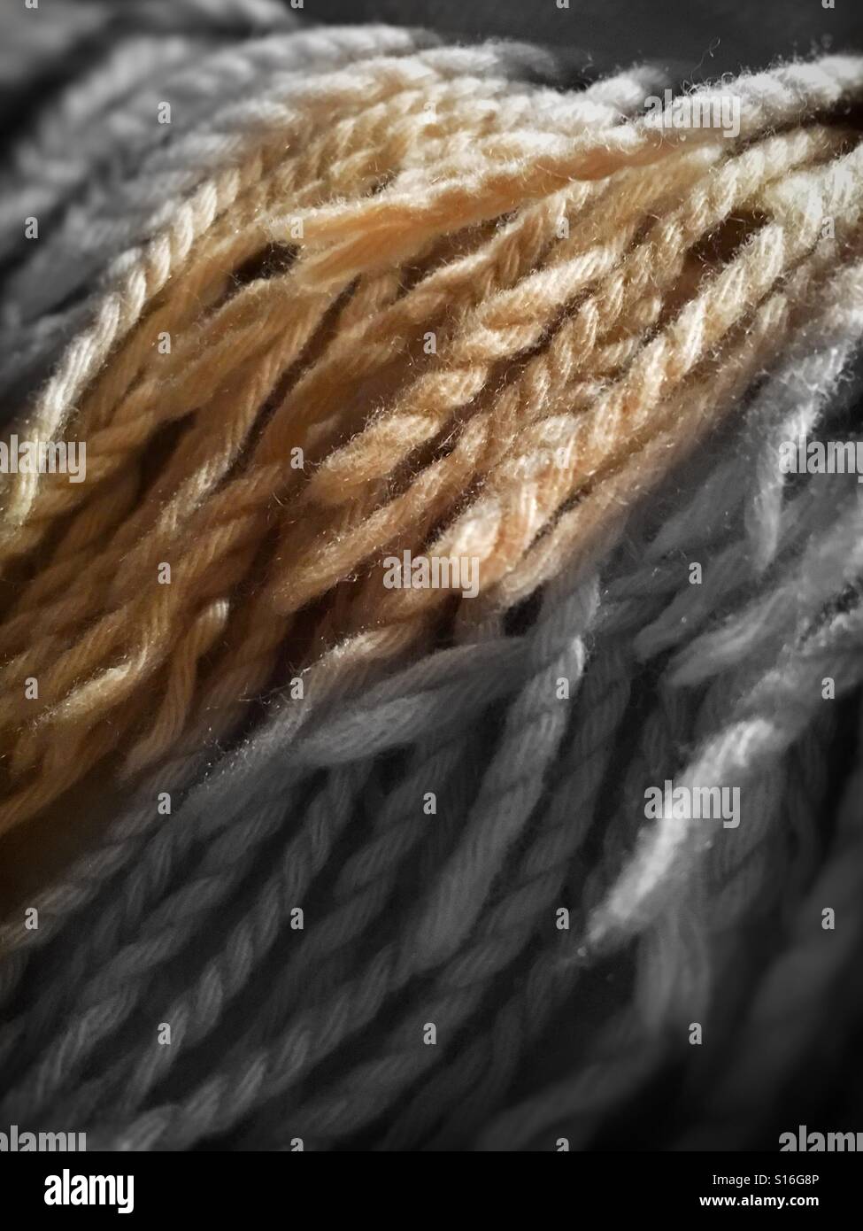 Wool fringes Stock Photo
