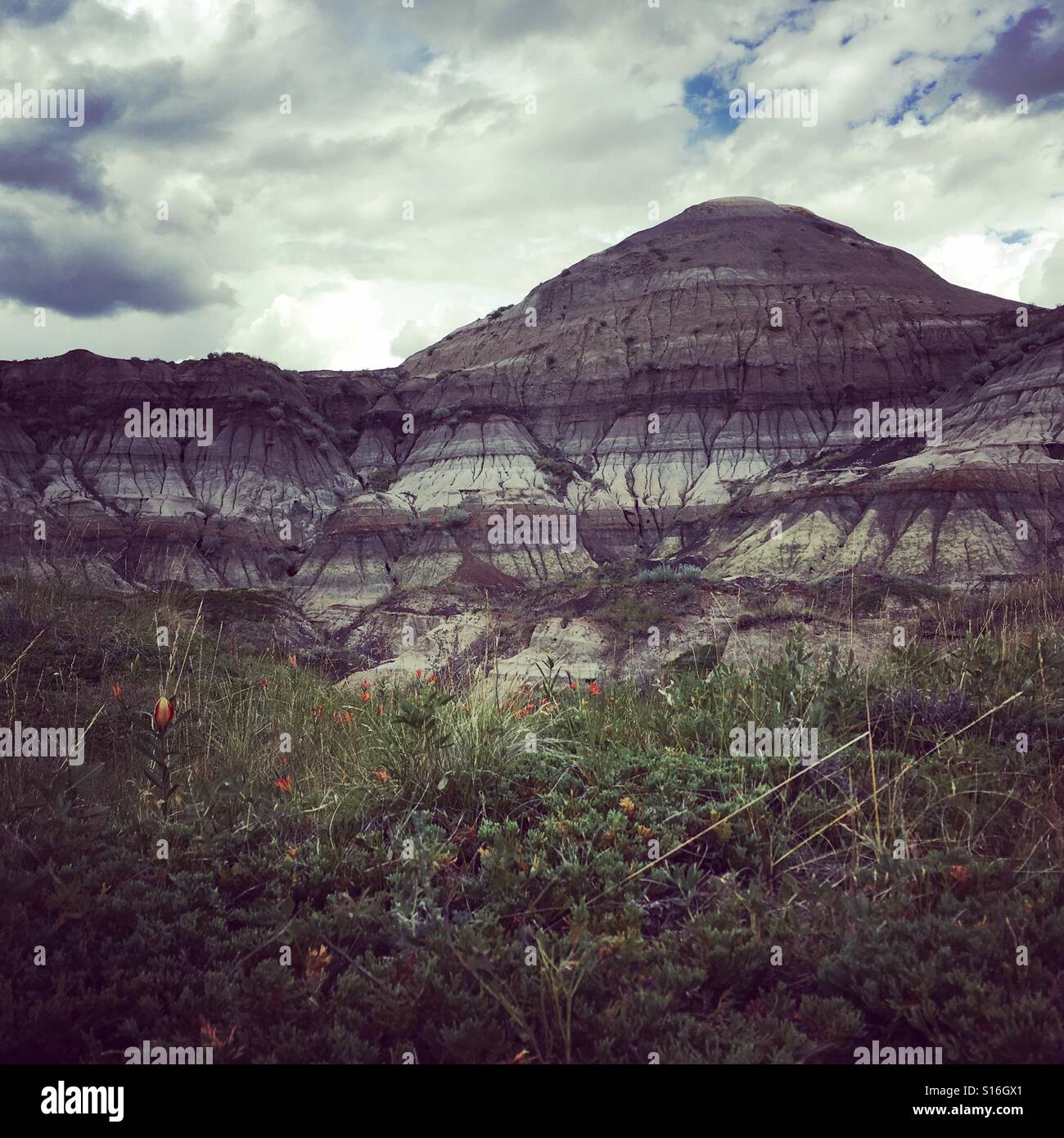 The badlands of Drumheller, AB Stock Photo Alamy