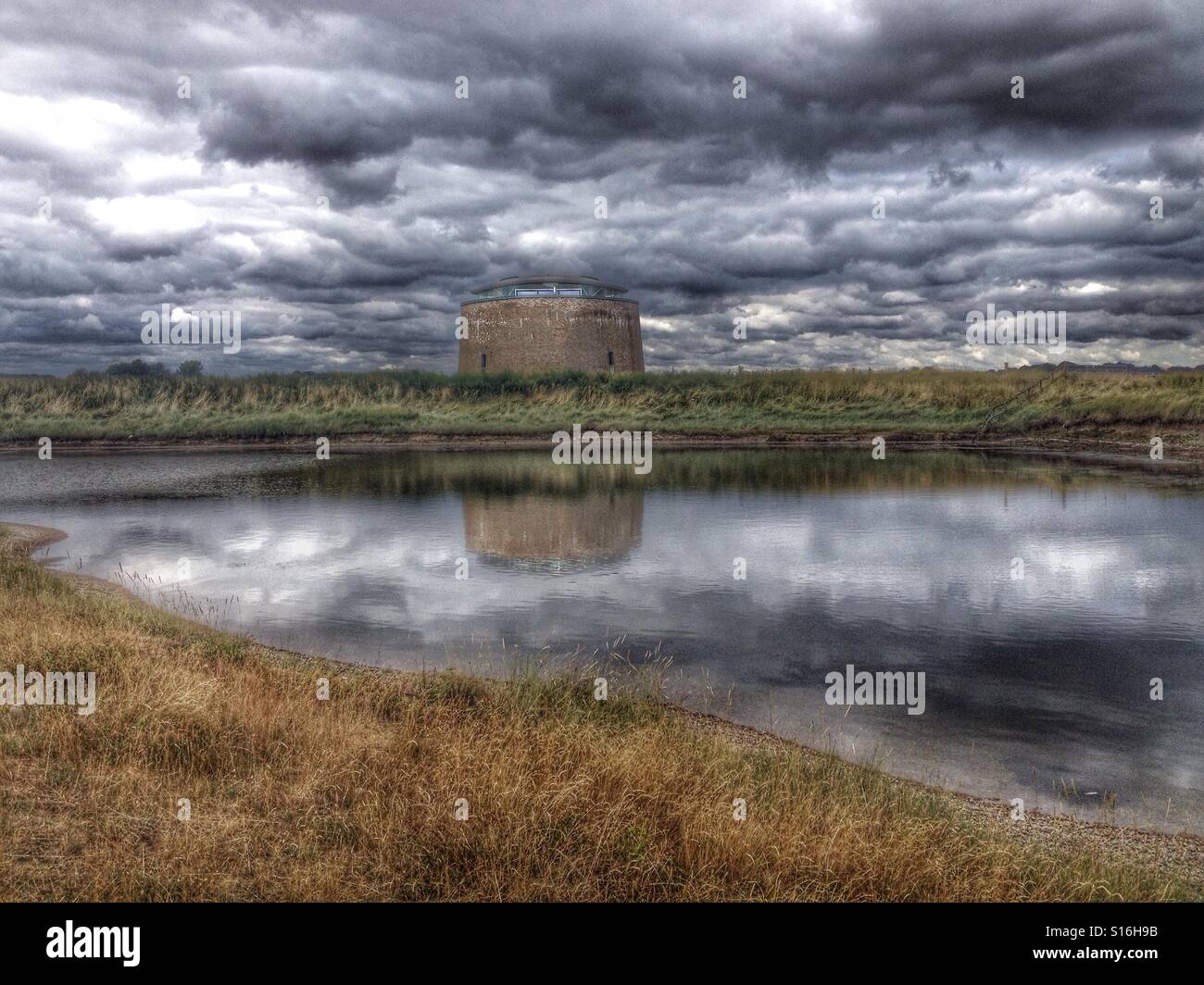 Martello Tower Y, Bawdsey, Suffolk, UK. - Smartphone Captured Stock Image