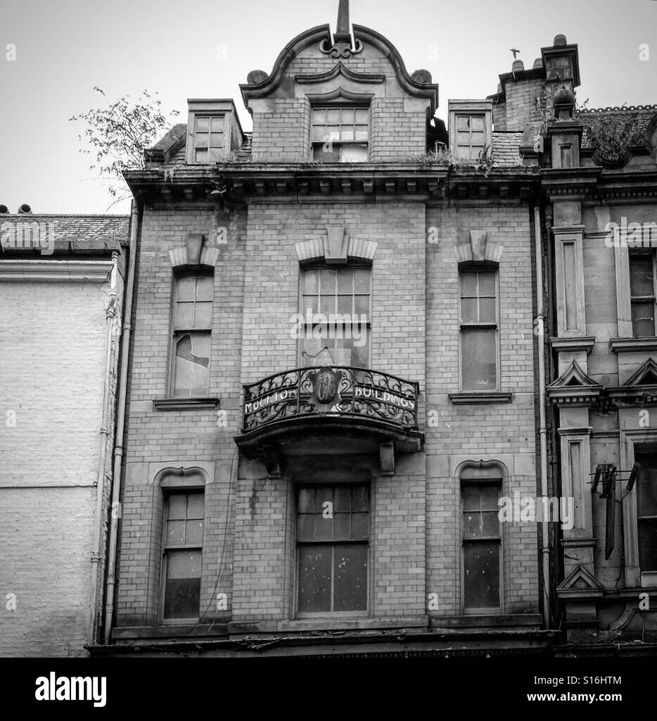 Abandoned building in Newcastle Stock Photo Alamy