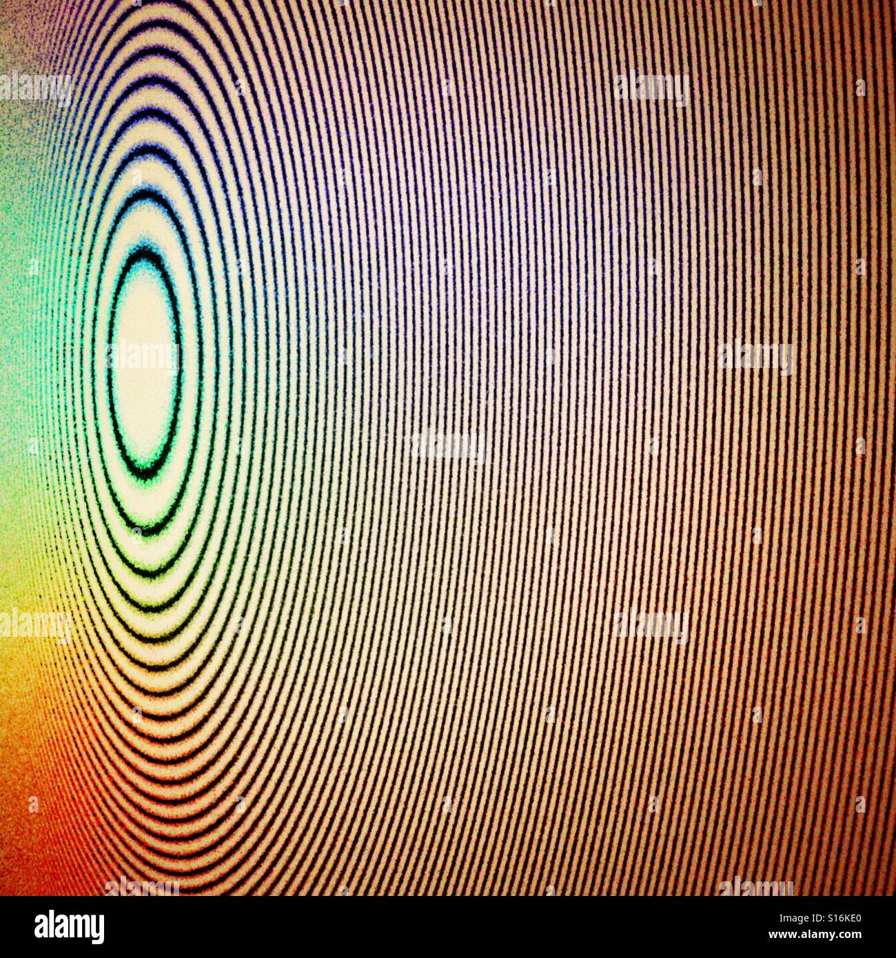 Abstract granular circles - Smartphone Captured Stock Image