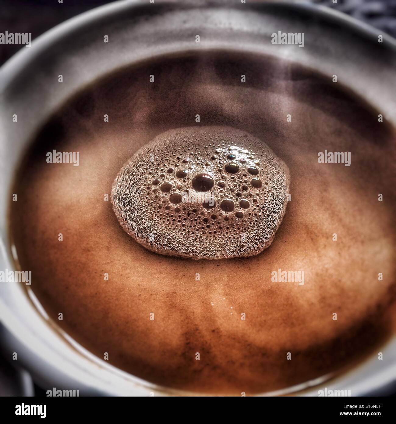 Coffee with bubbles Stock Photo Alamy