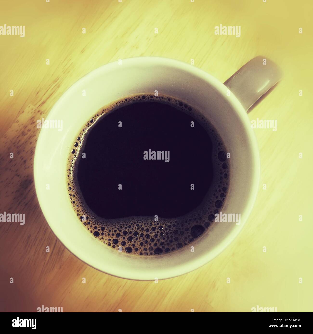 Mug of black coffee - Smartphone Captured Stock Image
