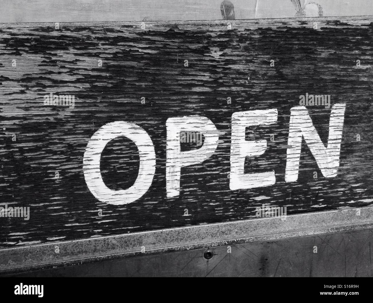 Open sign - Smartphone Captured Stock Image