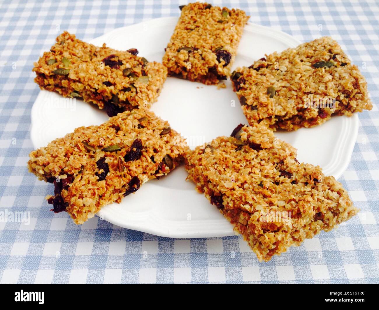 Homemade Flapjacks - Smartphone Captured Stock Image