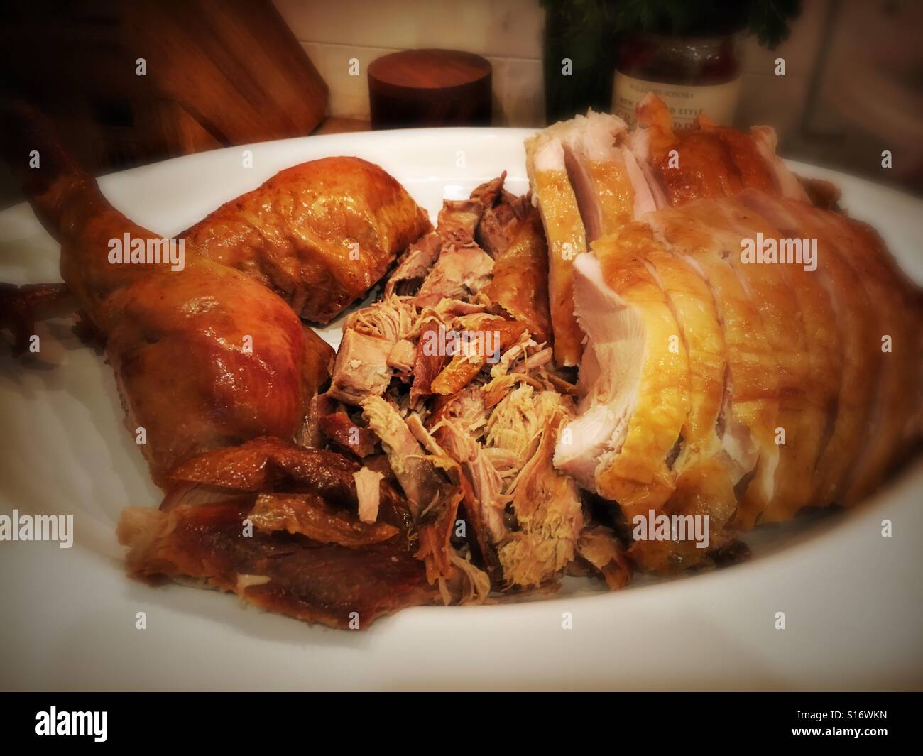 Carved turkey - Smartphone Captured Stock Image