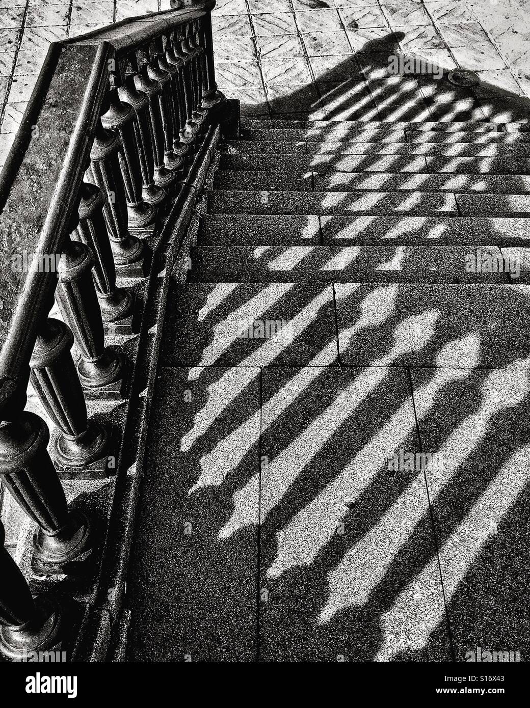 Steps and shadows Stock Photo