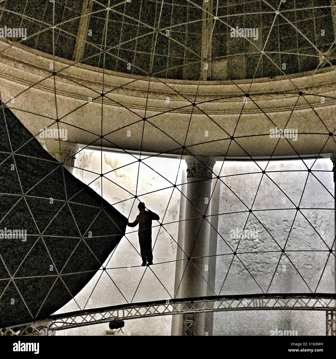 Dome Cinema under construction - Smartphone Captured Stock Image