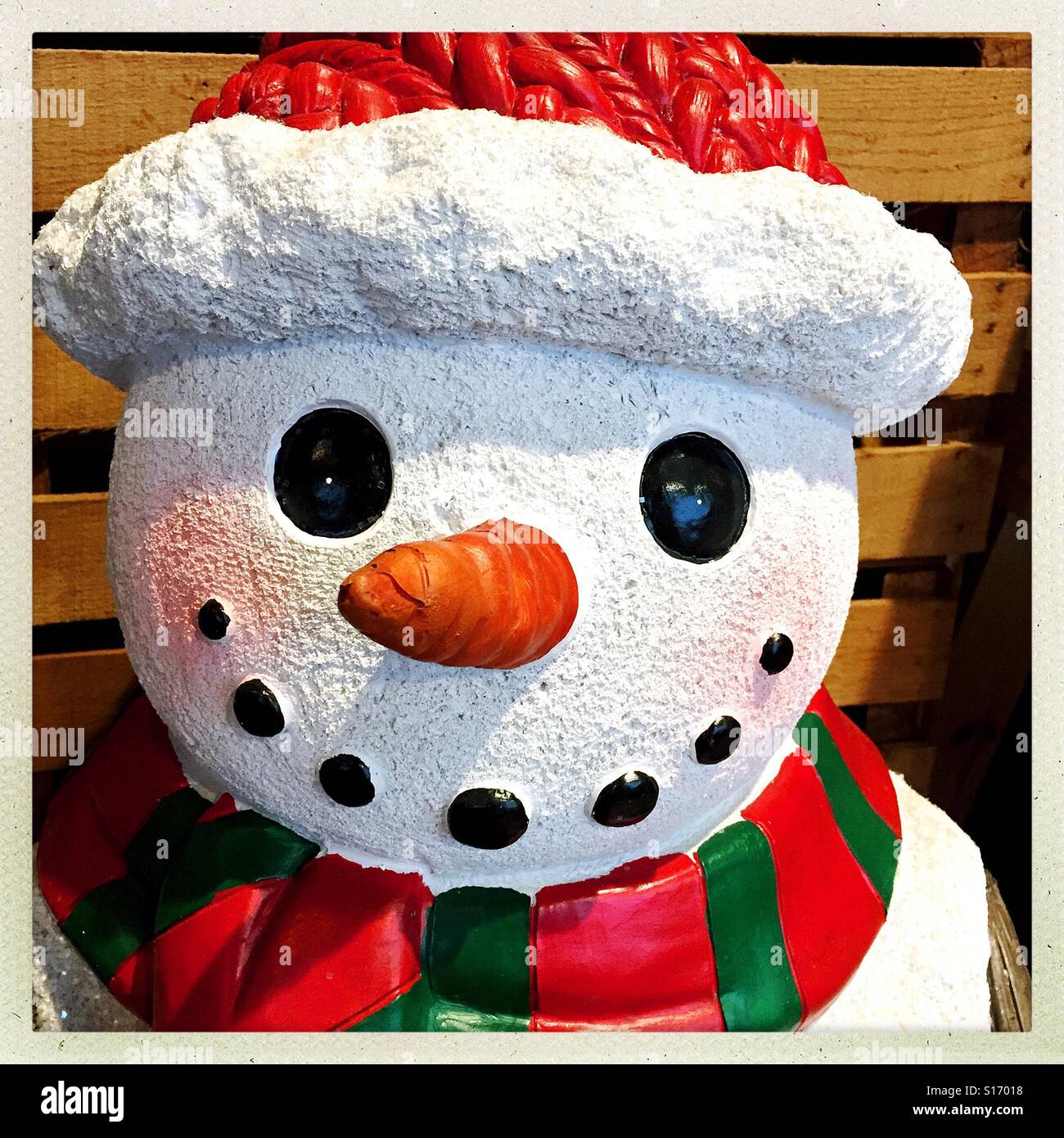 Ceramic snowman Stock Photo