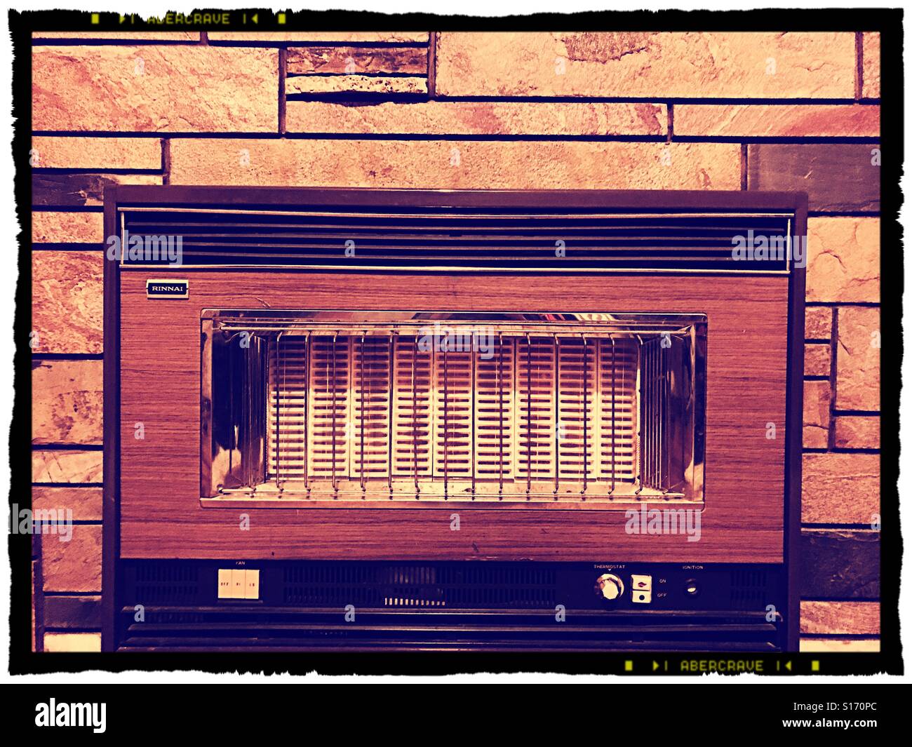 An old gas heater Stock Photo Alamy