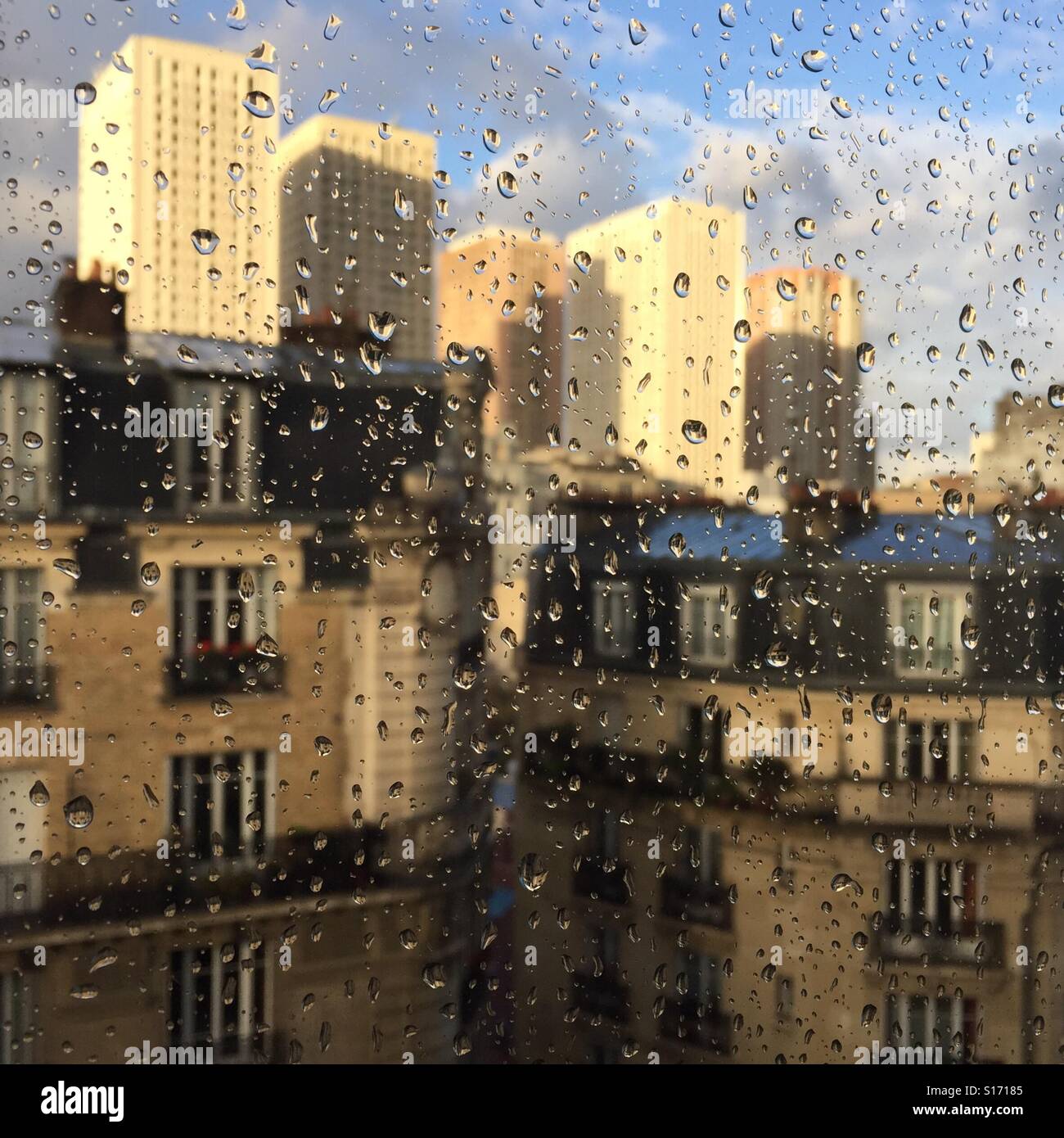 A rainy day in Paris - Smartphone Captured Stock Image