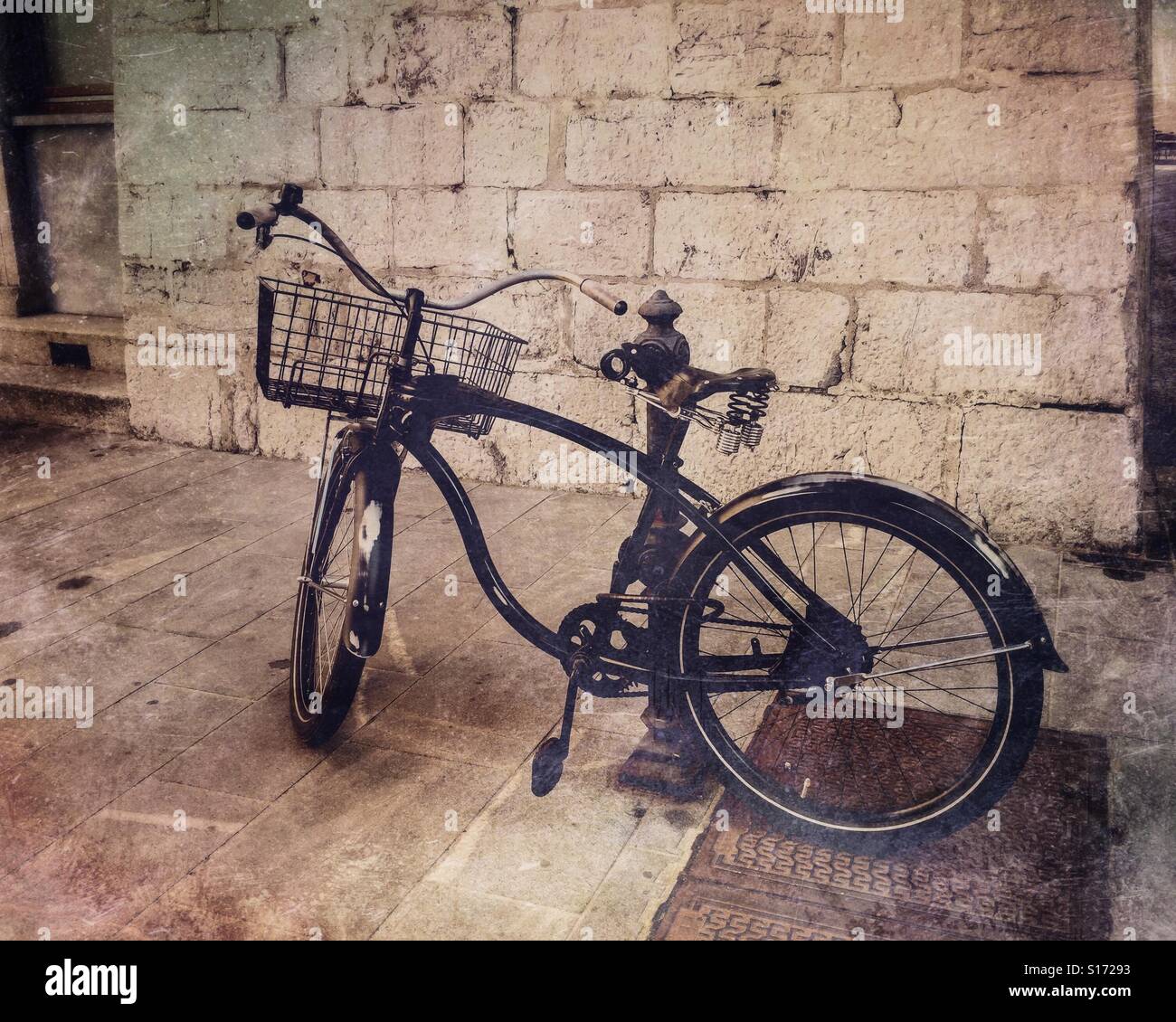 Old bicycle - Smartphone Captured Stock Image