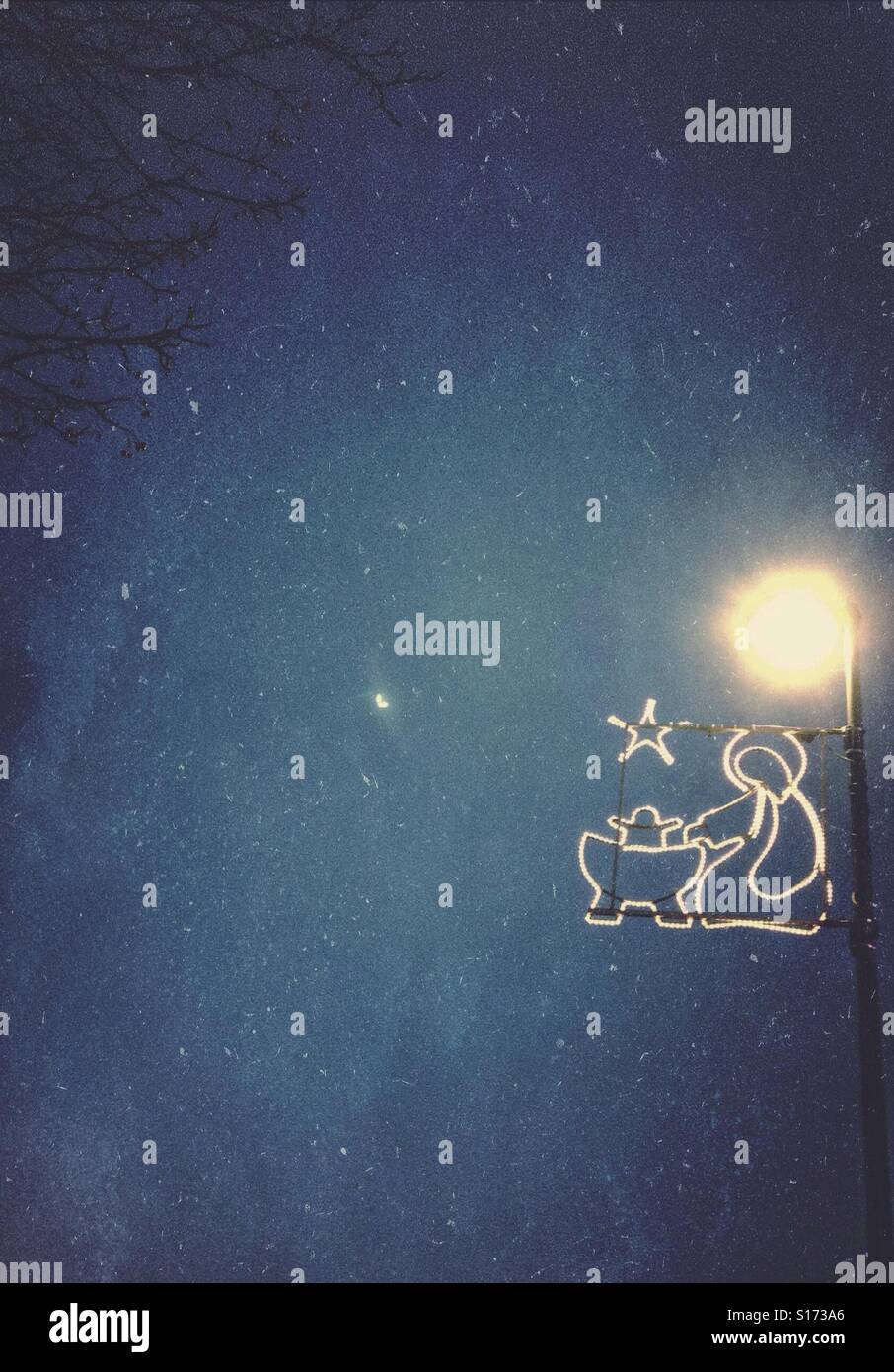 Christmas lights - Smartphone Captured Stock Image