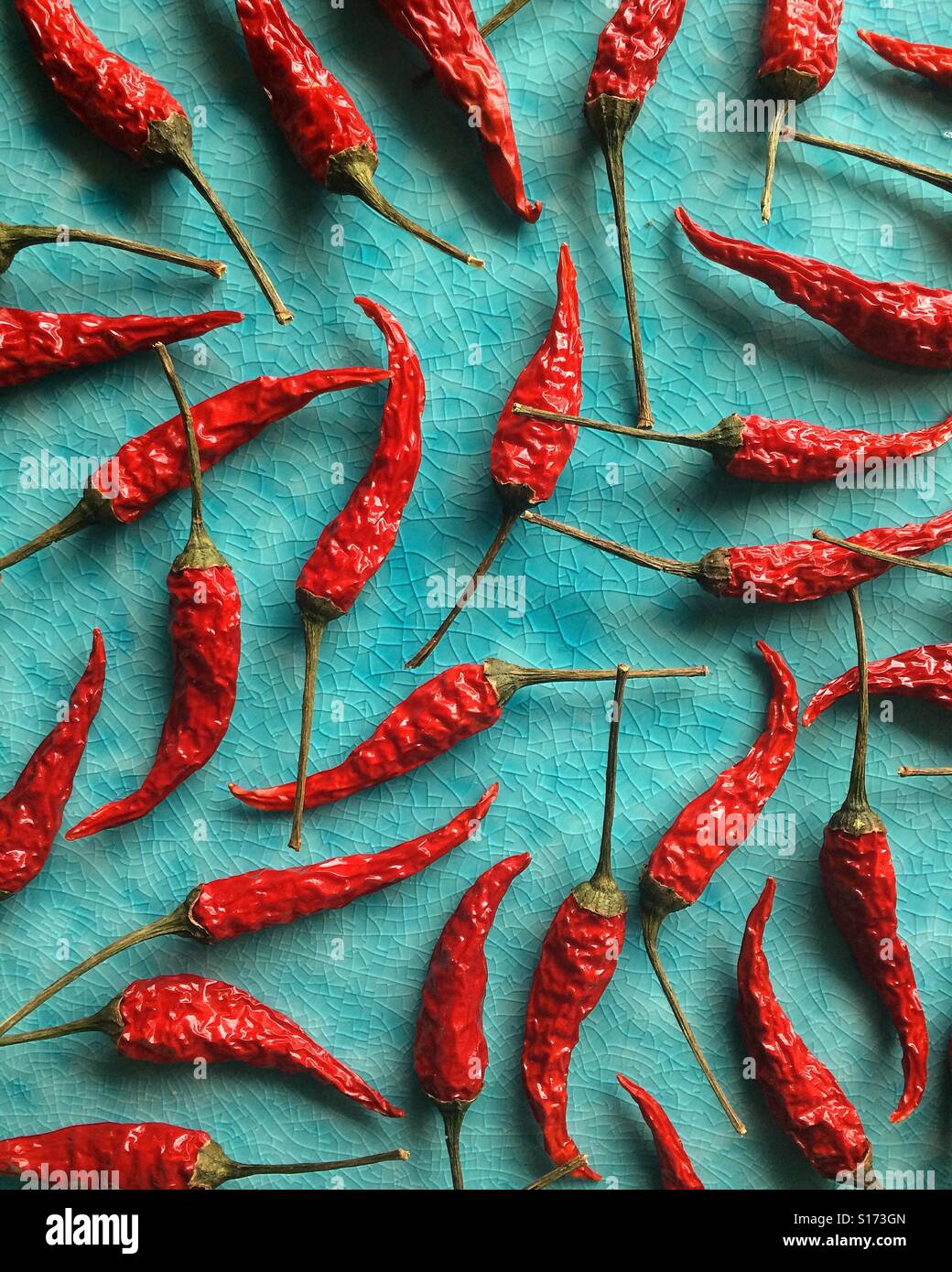 Dried Chili Peppers Stock Photo Alamy