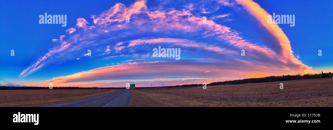 Rural sunset - Smartphone Captured Stock Image