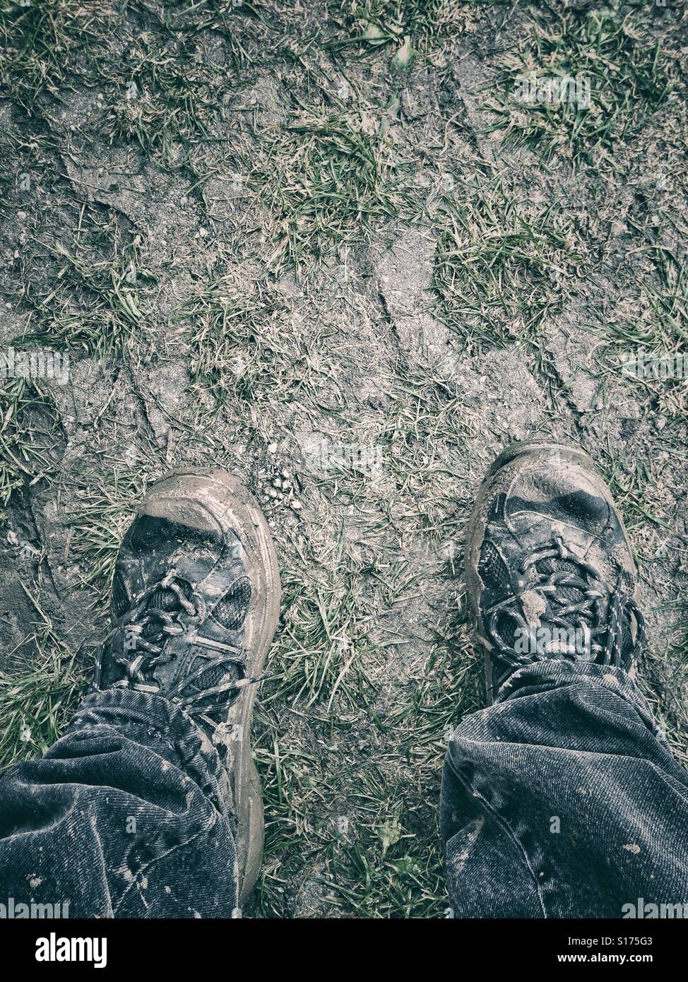 Dirty shoes - Smartphone Captured Stock Image