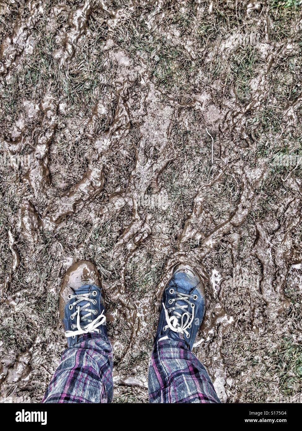 Dirty shoes - Smartphone Captured Stock Image
