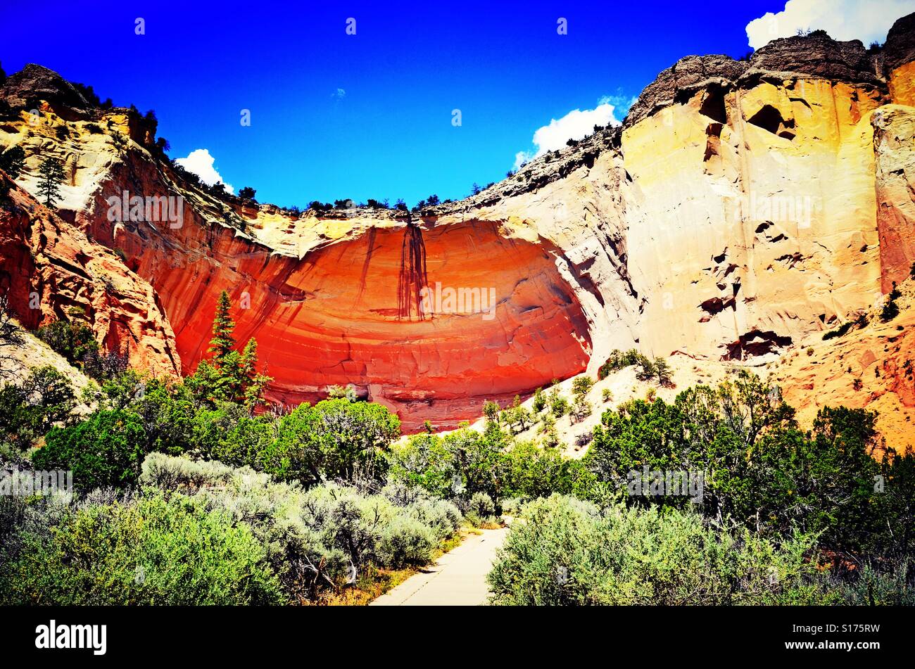 Echo Amphitheater Abiquiu NM O'Keefe Stock Photo