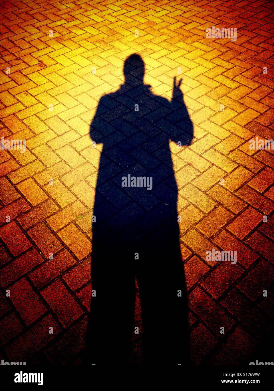 Victory sign - Smartphone Captured Stock Image