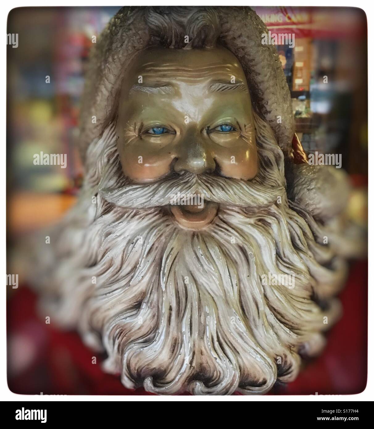 Santa Claus statue Stock Photo Alamy