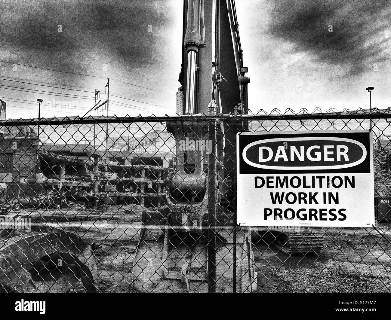 Demolition Site - Smartphone Captured Stock Image